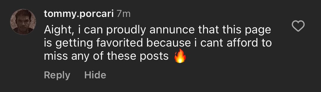 Fan comment 25